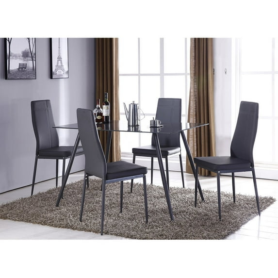KB D044-2 Grey Side Chair, Set of 4