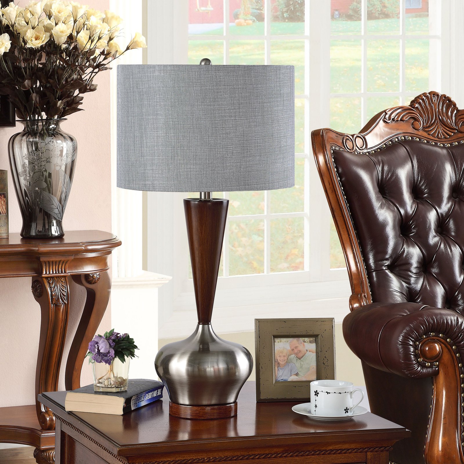 K and B Furniture Co Inc K and B Furniture Co. Inc. Walnut/Brushed ...