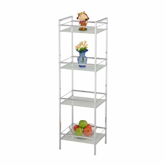K&B Furniture Modern 4 Shelf Utility Rack