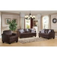 thumbnail image 1 of KB 2053BR-L 39 x 63 x 37 in. Living Room Love Seat - Brown, 1 of 4
