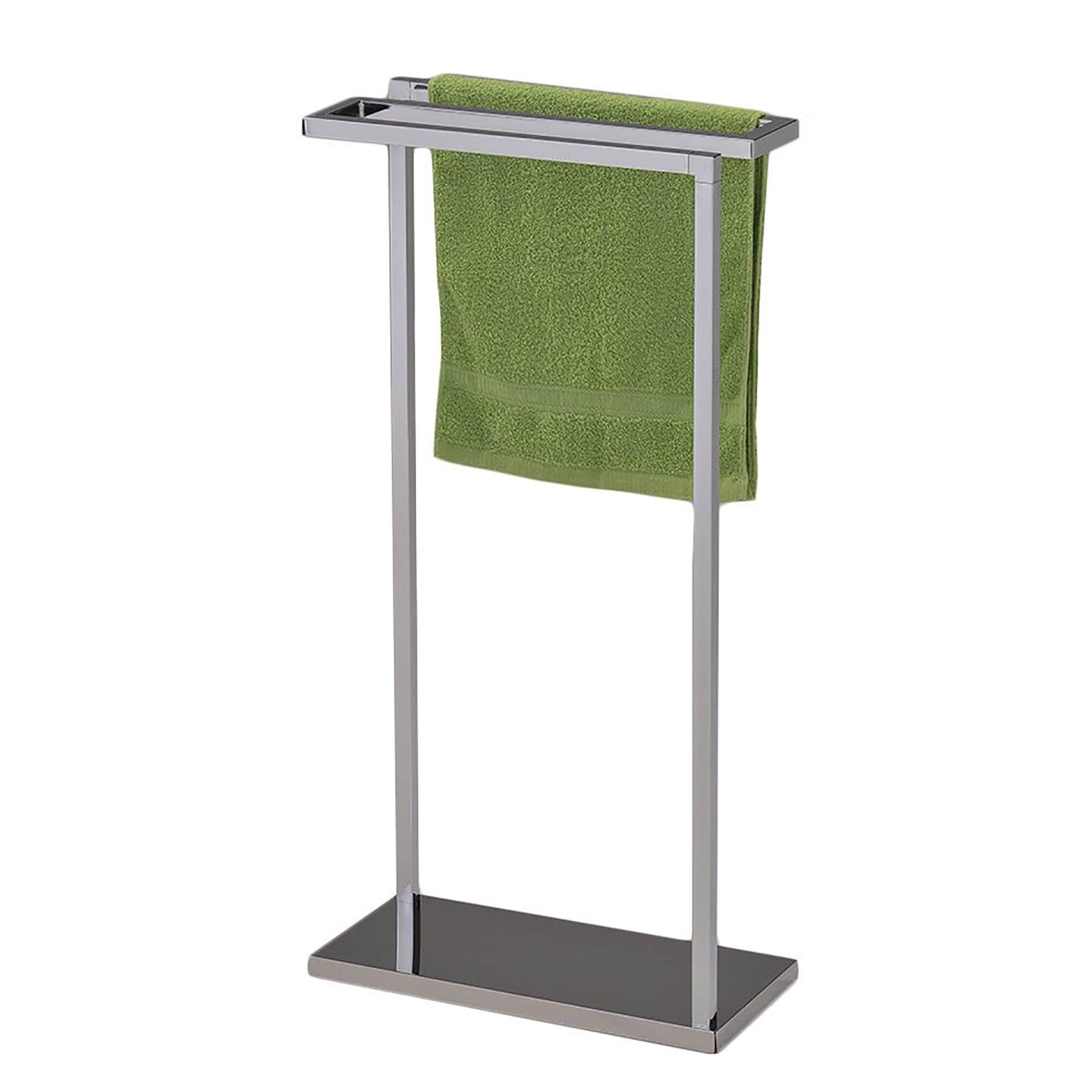 K and B Furniture Co Inc 3 Tier Chrome Metal Freestanding Towel Rack