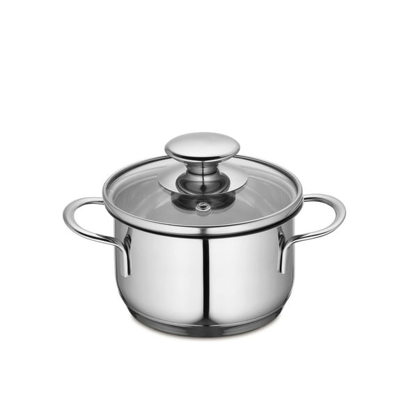Kchenprofi 2370702812 Cooking Pot Stainless Steel with Glass Lid