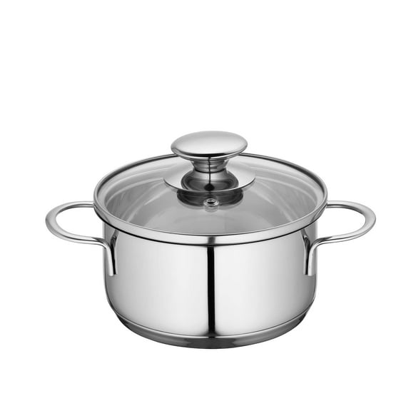 Kchenprofi 2370702814 Saucepan Stainless Steel with Glass Lid