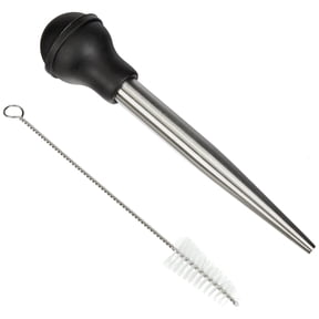 Küchenprofi Baster Set with Injector Needle and Cleaning Brush Metal