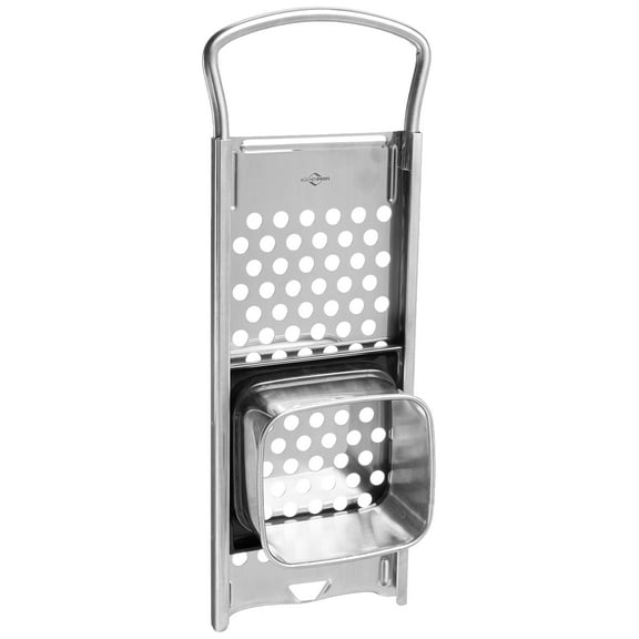 Kchenprofi Spaetzle Plane with Pusher, Professional Grade Stainless Steel Spaetzle Maker, Dumpling Maker, and Potato Ricer