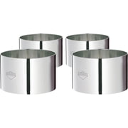 K chenprofi Stainless Steel Cooking Rings Set of 4 Plating Ring Molds 3 Inch