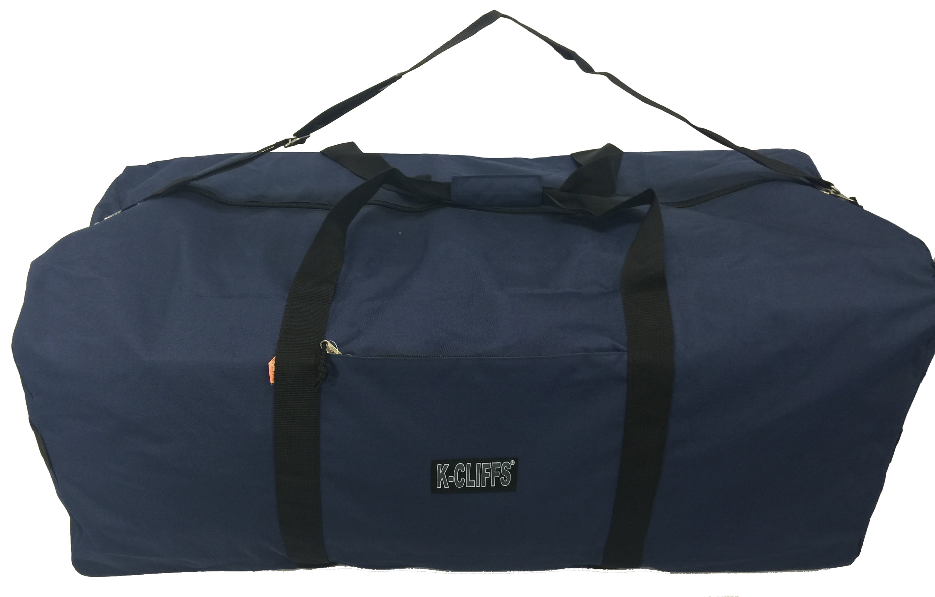 K-cliffs Heavy duty Cargo Duffel Large 42 in Sports Gear, Travel Bag in color Navy, unisex