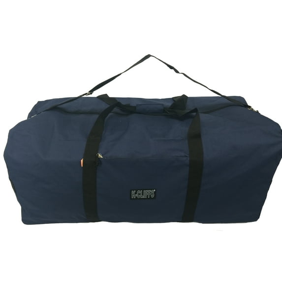 K-cliffs Heavy duty Cargo Duffel Large 42 in Sports Gear, Travel Bag in color Navy, unisex