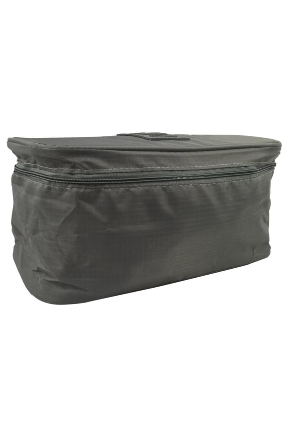 Nylon Organizer Multi Pocket Travel Pouch Liner Carry Case with Handle, Grey