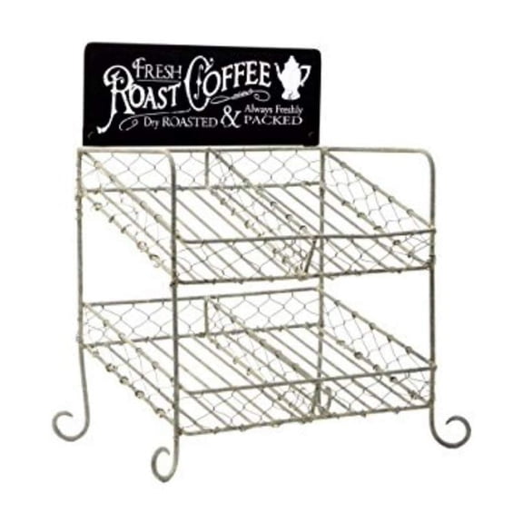 Vintage Coffee Pod Organizer – Compatible with K-Cups, Countertop Storage Rack