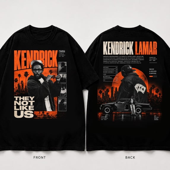 K,e,nd,r,ic,k L,a,m,a,r They Not Like Us Vintage T-Shirt, Rap Legend Compton Graphic Tee