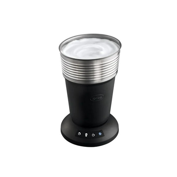 K-fee Lattaero 4 in 1 Milk Frother/Foamer, Warm & Cold Foam, Milk Warmer, Stainless Steel, Easy to Clean, Cappuccino, Latte