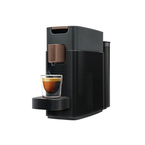 K-fee ONE Single Serve Coffee and Espresso Machine (Black/Copper) | Starbucks Verismo* Compatible