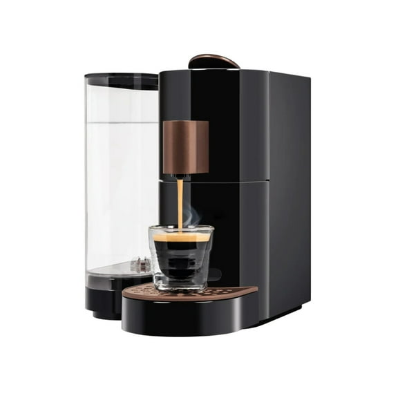 K-fee® Twins II Single Serve Coffee and Espresso Machine (Black/Copper) | Starbucks® Verismo* Compatible