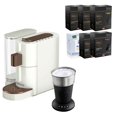 thumbnail image 1 of K-fee® Holiday Bundle: Twins II Single Serve Coffee and Espresso Machine PLUS 72 Pods Mill Coffee Variety Pack AND Lattaero 4-in-1 Milk Frother | (White/Bronze), 1 of 11