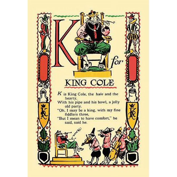 K for King Cole-Fine Art Canvas Print (20" x 30")