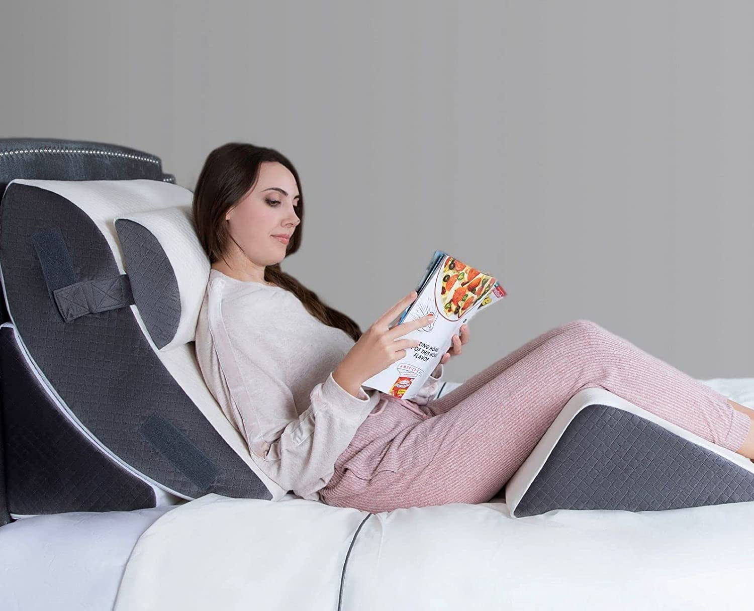 Kӧlbs Extra Wide Bed Wedge Pillow with Memory Foam Top (Extra Large