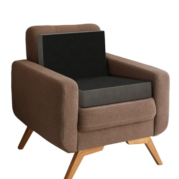 Kölbs Lumbar Support Recliner Cushion - Memory Foam Seat Cushion for Recliners & Back Support Pillow - Cushions for Elderly, Seniors, & Adults - 2-Piece Set - 4'' Thick, 13'' Backrest