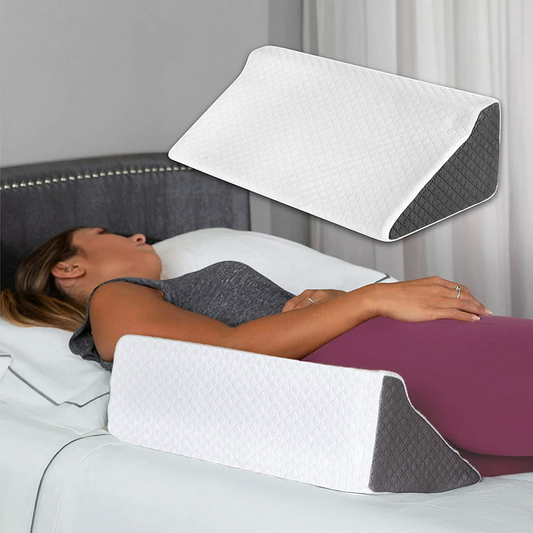 Flat Top Bed Wedge Pillow, Orthopedic Knee Pillow for Side