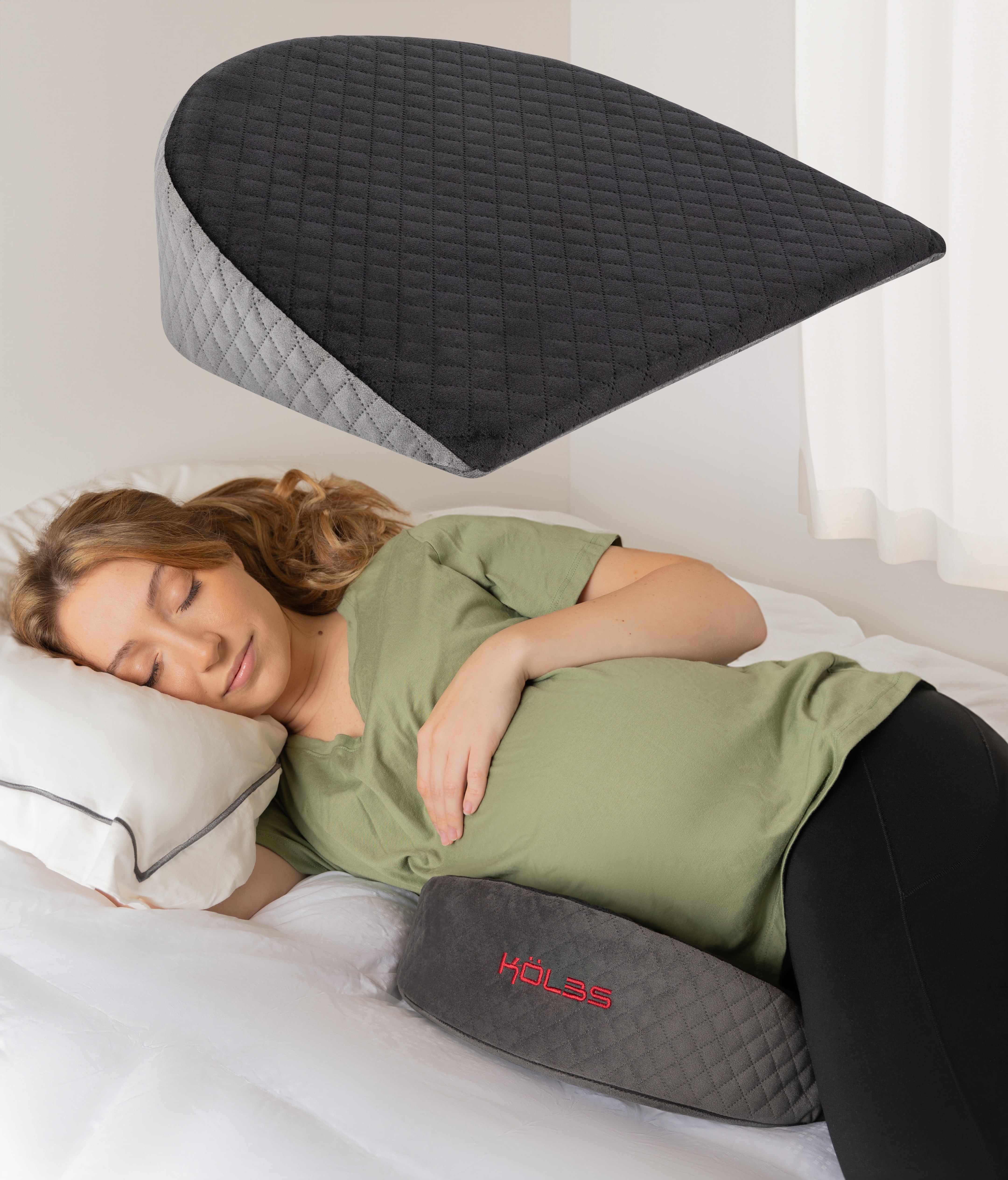 XGOPTS Pregnancy Pillows for Sleeping Adjustable Lumbar Support Pillow  Memory Foam Waist Back Support Pillow Breathable Back Cushion Pad Sleeper