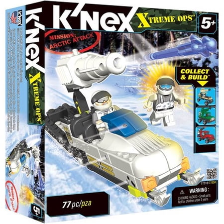 K'nex Extreme Ops Global Defenders Arctic Force Attack Knex Building Set, 77 Pc