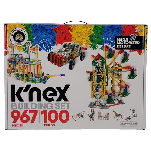 K'nex Mega Motorized Deluxe Building Set Steamagination Inspired Play