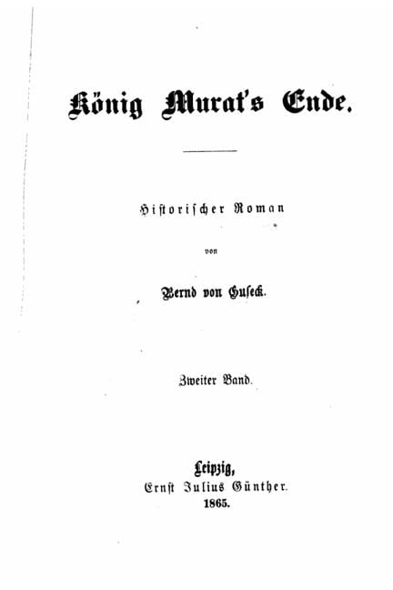 König Murat's Ende (Paperback)