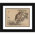 thumbnail image 1 of Kōno Bairei 14x12 Black Ornate Wood Framed Double Matted Museum Art Print Titled: Bairei Gafu, Pl.18 (1905), 1 of 5