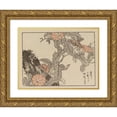 thumbnail image 1 of Kōno Bairei 18x15 Gold Ornate Wood Frame and Double Matted Museum Art Print Titled - Bairei Gafu, Pl.54 (1905), 1 of 4