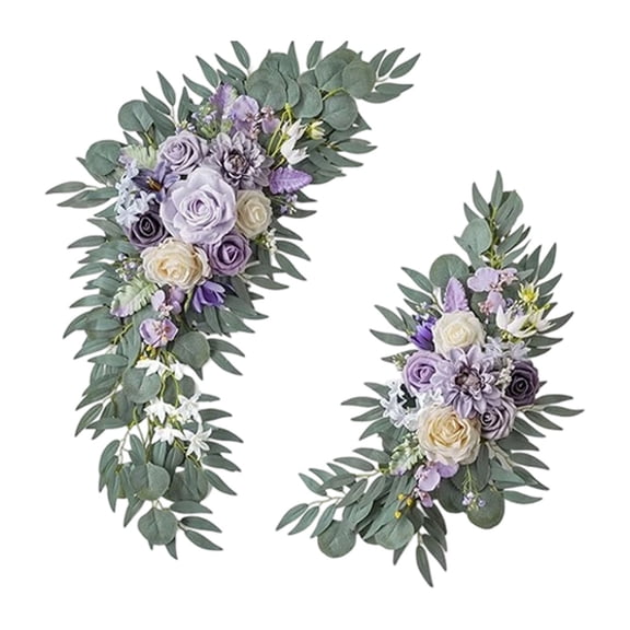 Künstliches Hochzeitsbogen Blumen Künstliche Rosen Blumen Dekorative Girlande Mit Rosen Pfingstrose Eukalyptus Blättern Künstliche Blumen Girlande Mit Bändern Flowers in Vase Peonies Flowers in Vase