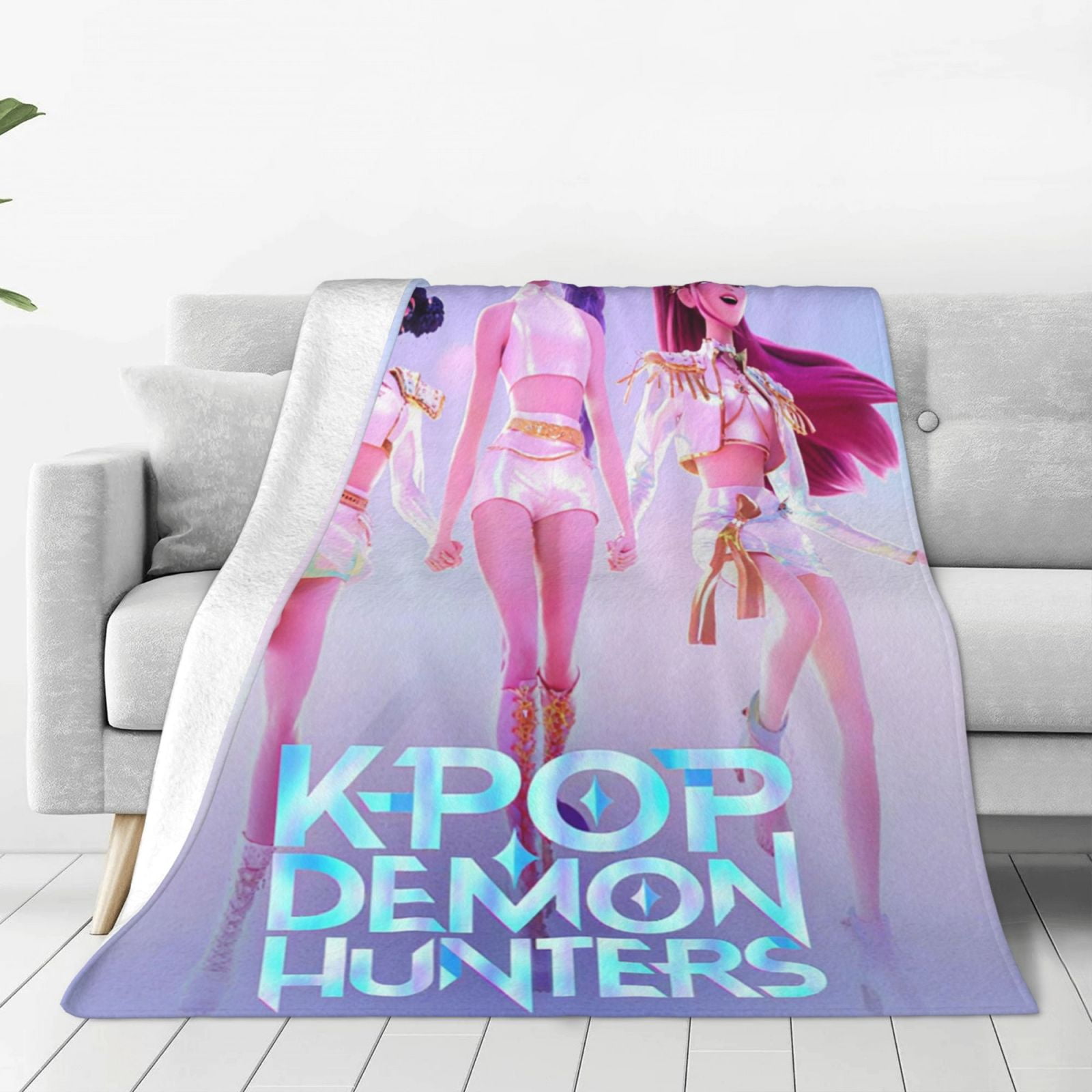Vêtement Kpop Demon Hunters Sweat à Capuche KPop Demon Hunters - Huntrix Huntr/X - Licence Officielle Sweat Bande Démons Girl Group