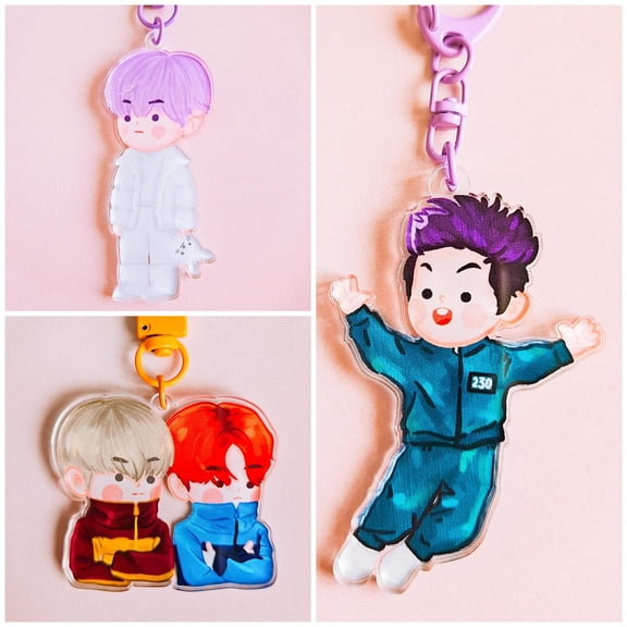 K-pop Artist Keychain, K-pop Artist Player 230 Keychain, random 1 pack