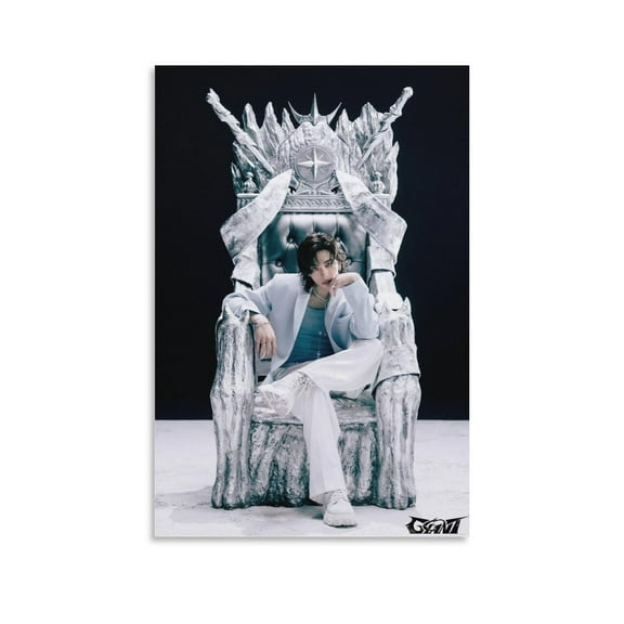 K-pop Artist Poster Hyunjin Stray Kids GIANT Album Art 1st Teaser Canvas Poster Bedroom Decor Sports Landscape Office Room Decor Poster Gift