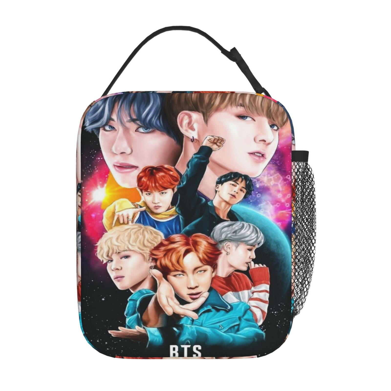 K-pop BTS Lunch Bag Love Yourself Lunch Box Multi Function Reusable ...