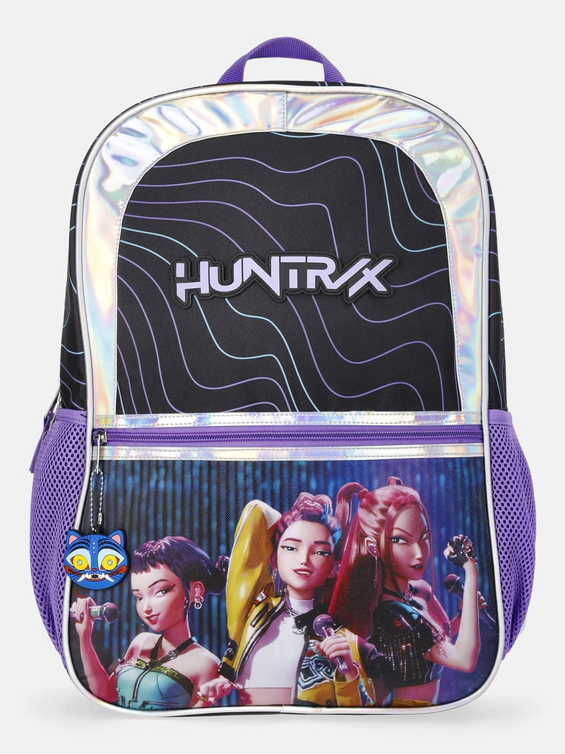 17 love print kids backpack black gold XaocNyx School Bags for Girls - Inch Custom Initials Kid - Large Capacity, Durable, Lightweight - Dripping Bookbag for College, Travel and Camp Intended for children age 5+ 17 love print kids backpack