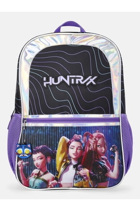 Netflix KPop Demon Hunters Girls 17" Huntrix Golden Backpack, Black