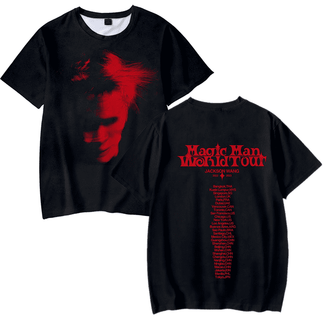 Kpop Jackson Wang Magic Man World Tour Merch Tshirts MAGIC MAN
