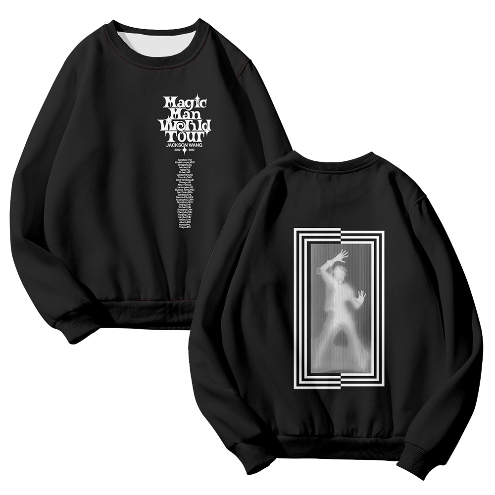 Kpop Jackson Wang Magic Man World Tour Merch round neck MAGIC MAN