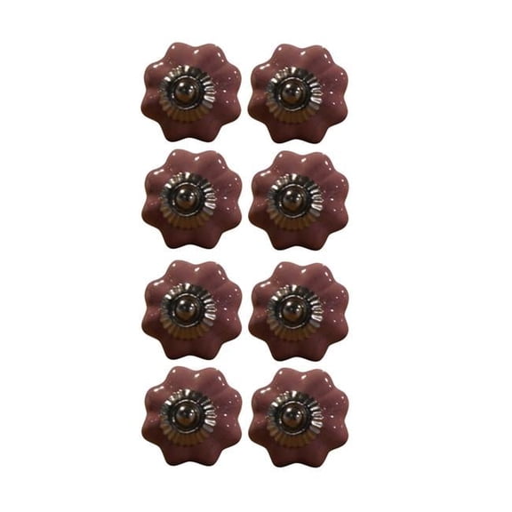 K000024 Knob It - Pink, Silver & Red - Pack of 8