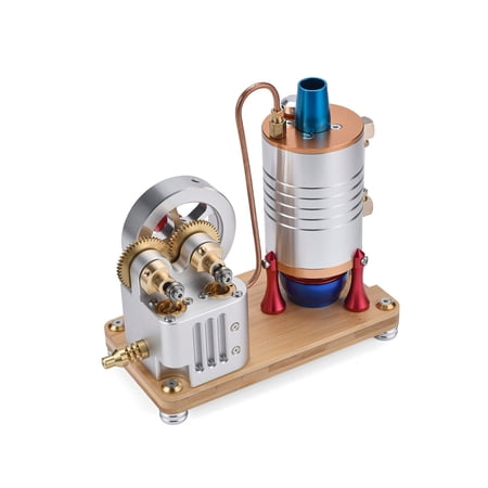 ENGINEKIT K007 One-way Piston Vertical Steam Large Cylinder Piston Steam Engine Model Kit Education Adult Kids