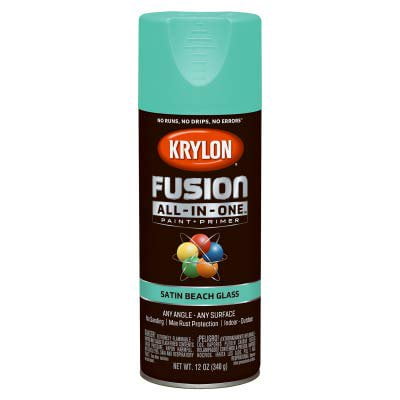 K02731007 Fusion All-In-One Spray Paint + Primer, Satin Beach Glass, 12-oz. - Quantity 6