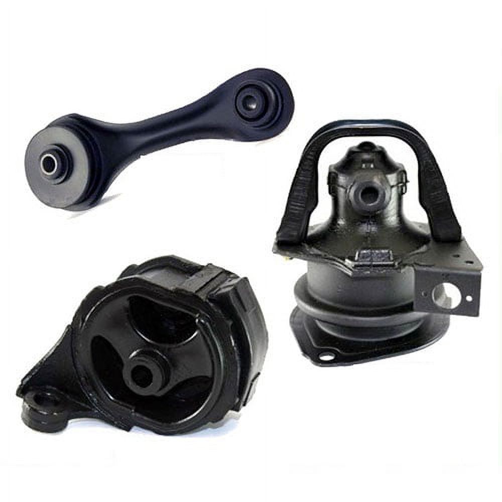 K0349 Fits 1990-1993 Honda Accord 2.2L Motor Mount Set w/o Solenoid Valve for AUTO! 3 PCS : A6512, A6547, A6519