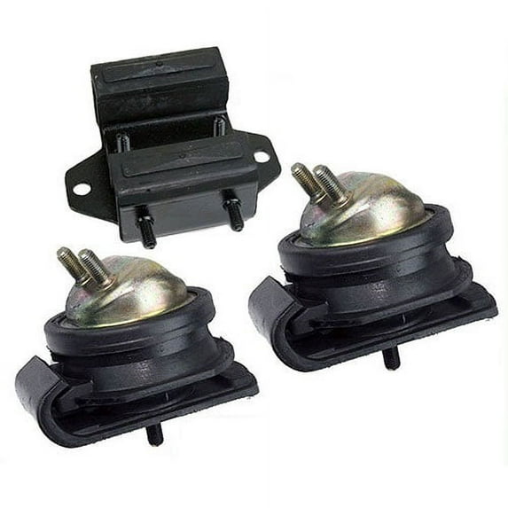 K0364 Fits 1989-1994 Nissan 240SX 2.4L Front L & R & Transmission Mount Set 3 PCS : A6355, A6355, A6375