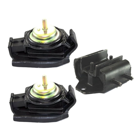 K0777 Fits 1995-1998 Nissan 240SX 2.4L AUTO Trans Front L+R & Trans Mount Set 3PCS : A6355, A6355, A4319