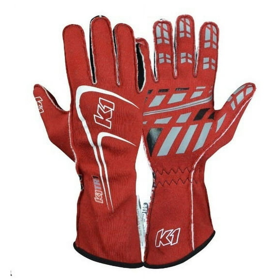 K1 Racegear  Track1 Glove, Red - Extra Large