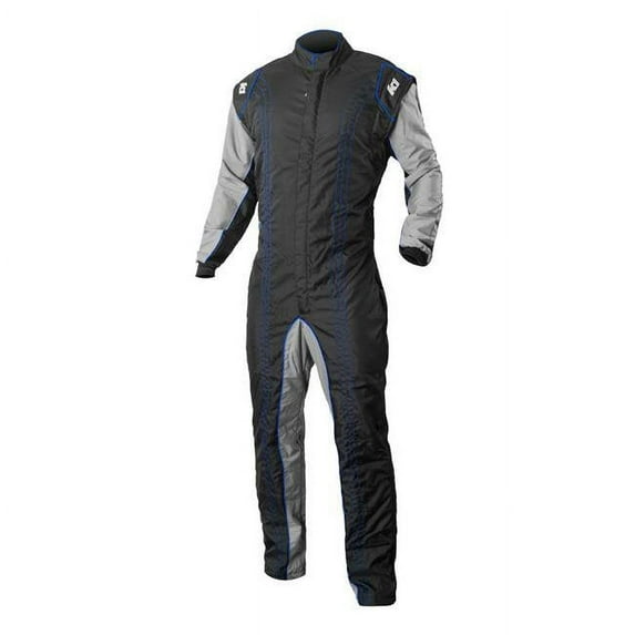 K1 RaceGear 10-GK2-B-LXL CIK-FIA Level 2 Approved GK2 Level 2 Kart Racing Suit - Blue - Large & Extra Large