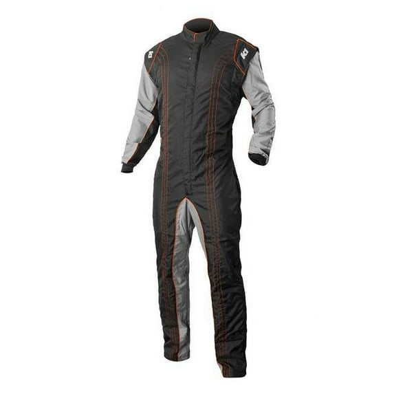 K1 RaceGear 10-GK2-O-M CIK-FIA Level 2 Approved GK2 Level 2 Kart Racing Suit - Orange - Medium