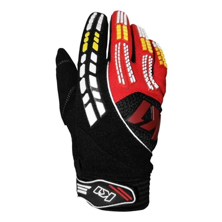 K1 RaceGear 13-MEC-N-S Mechanics Pro Pit Gloves, Black, Red, S
