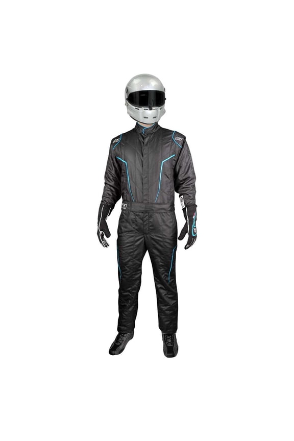 K1 RaceGear 20-GT2-NO-M GT2 Suit, Black, FLO Orange, Med