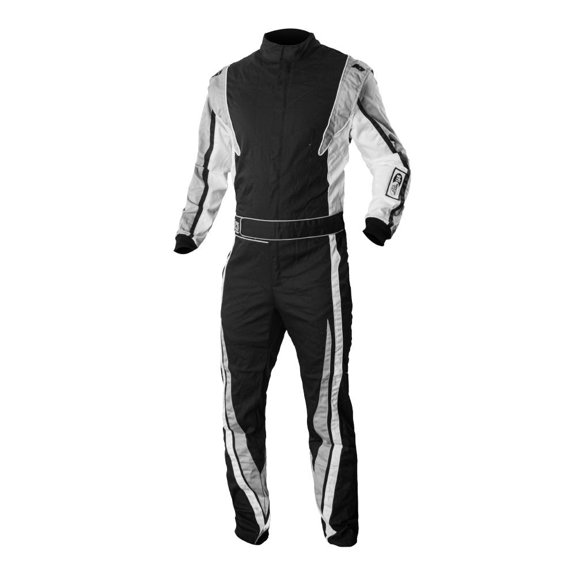 K1 RaceGear 20-VIC-N-M Victory Suit, Black, Grey, Med